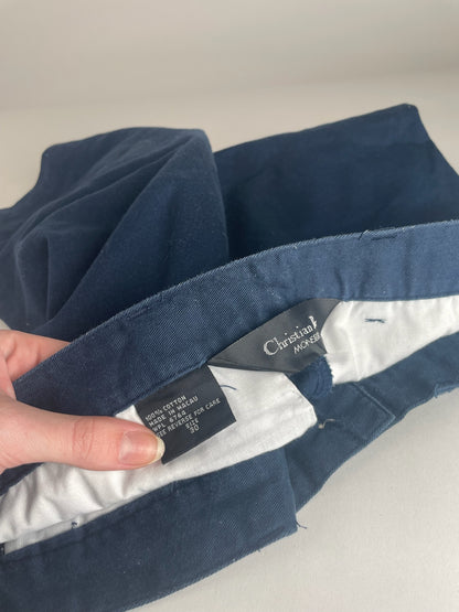 Vintage Dior Canvas Shorts navy 38/M