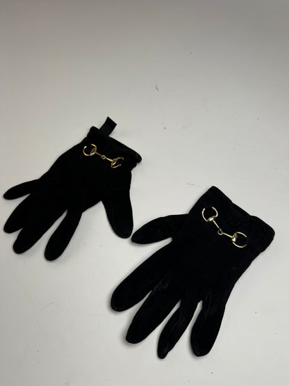 Vintage Gucci Leather gloves Black S