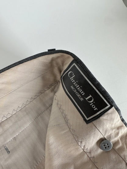 Vintage Dior Wool Pants Anthracite