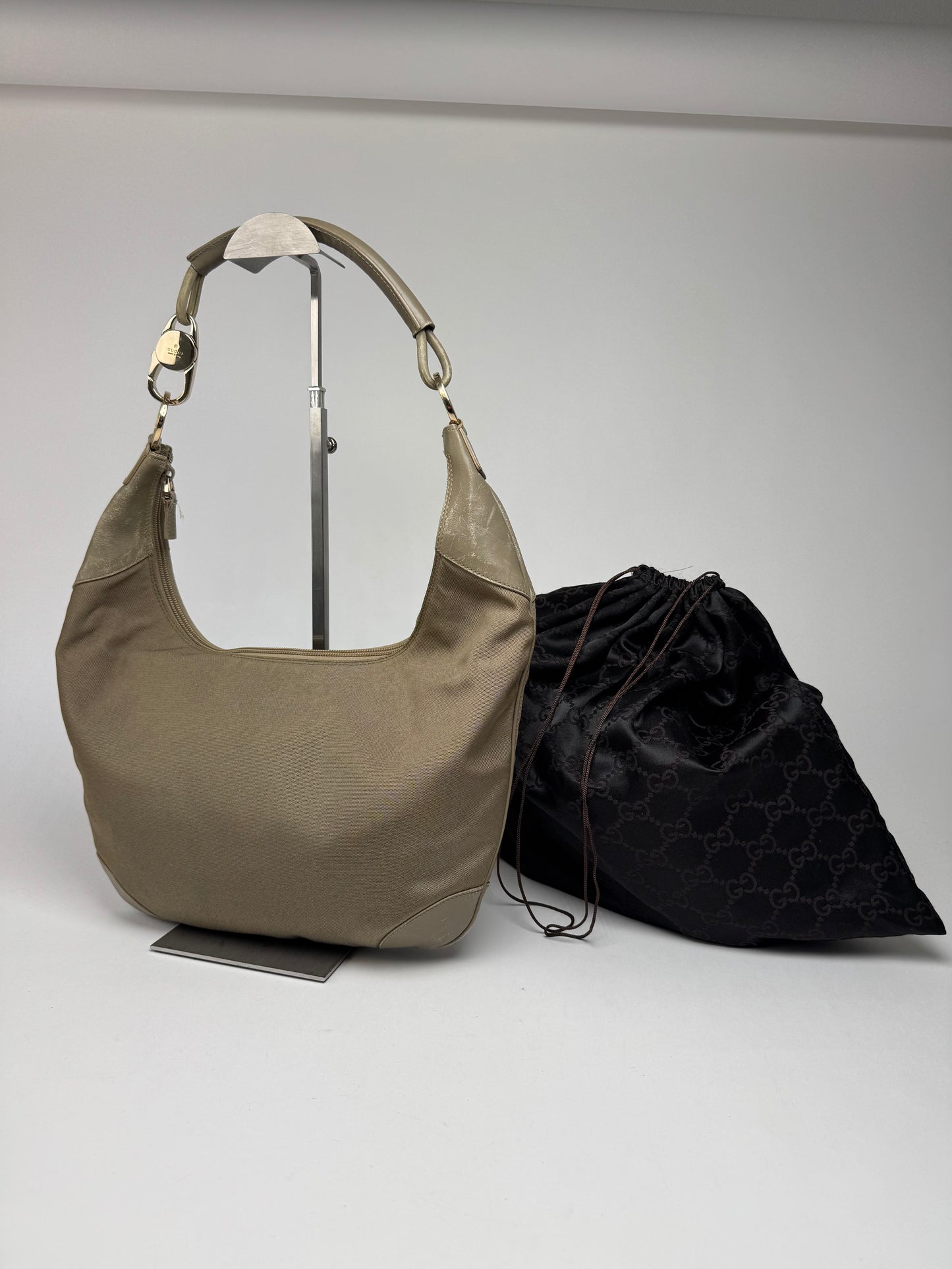 Vintage Gucci Bag Gold Beige