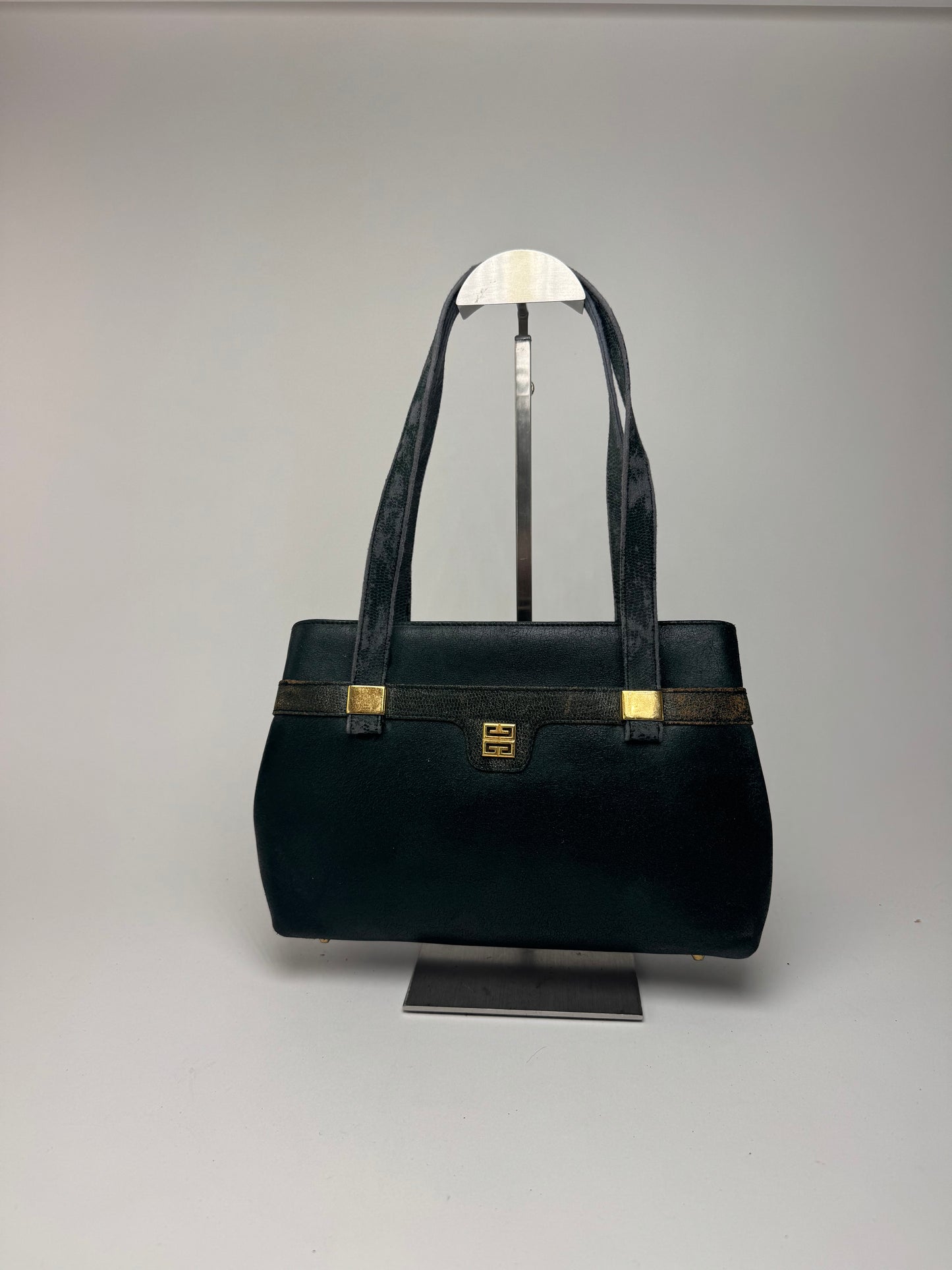Sac vintage Givenchy en cuir 4G vert