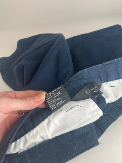 Vintage Dior Canvas Shorts navy 38/M