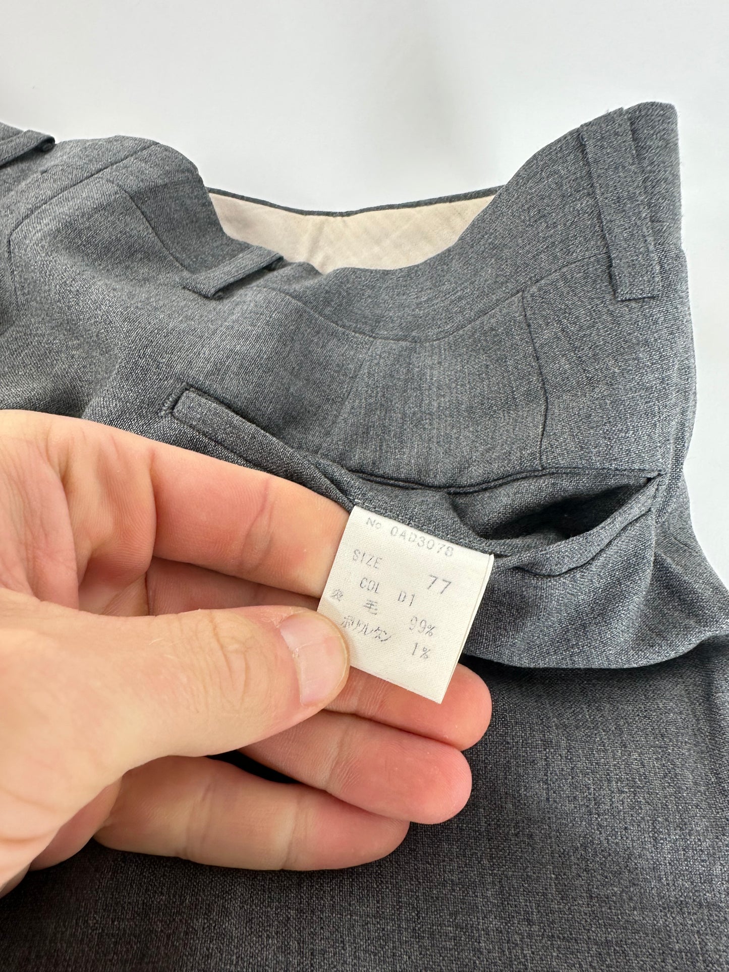 Vintage Dior Wool Pants Anthracite