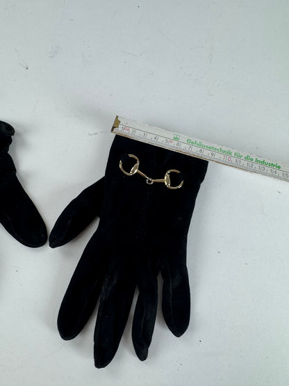 Vintage Gucci Leather gloves Black S
