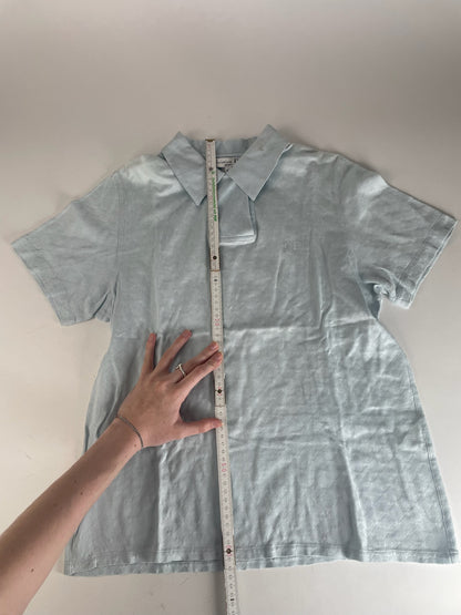 Vintage Dior Polo Shirt light blue M