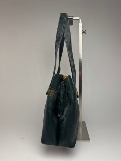 Sac vintage Givenchy en cuir 4G vert