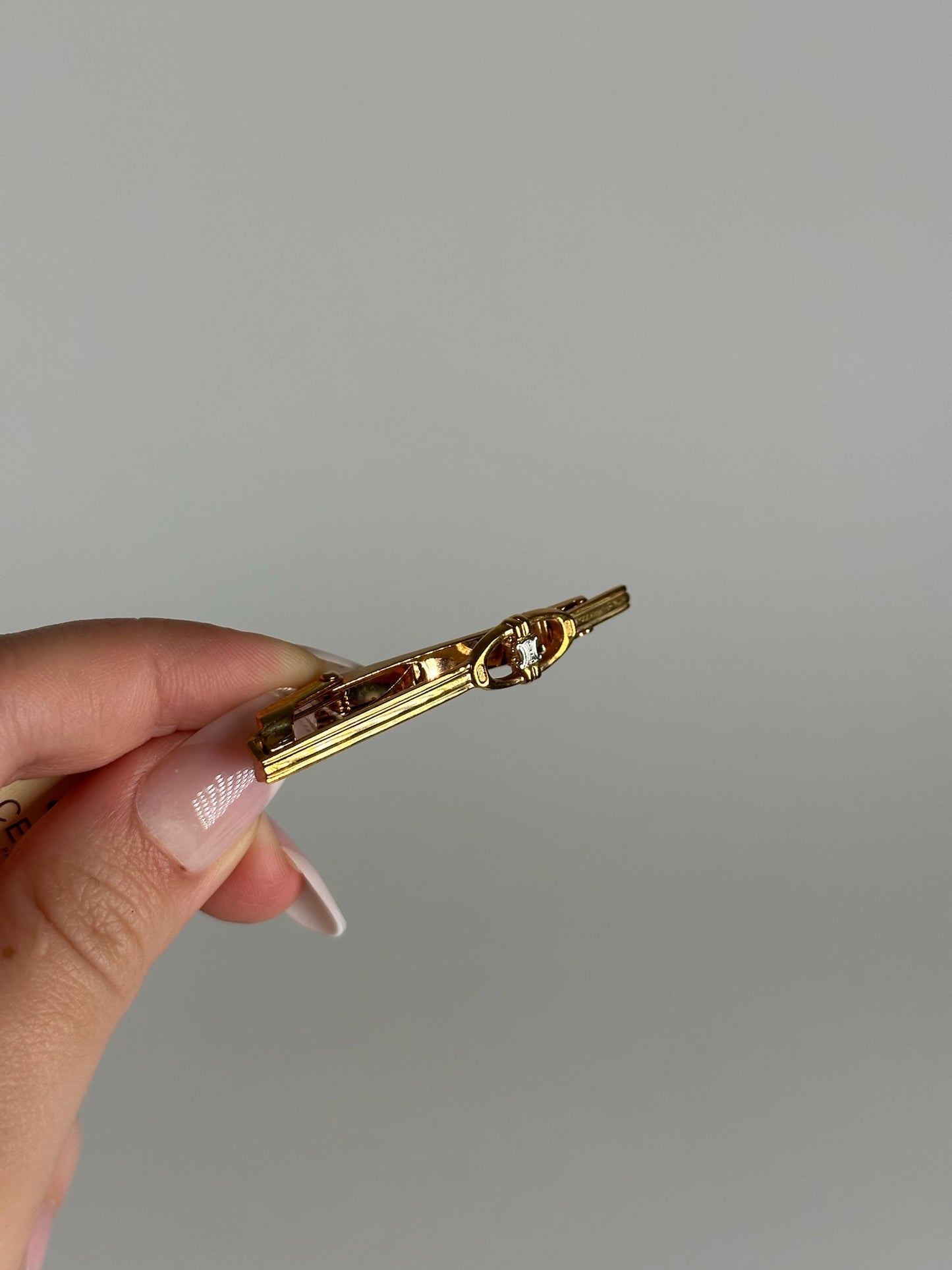 Vintage Celine Paris Steel Tie/Money Clamp new