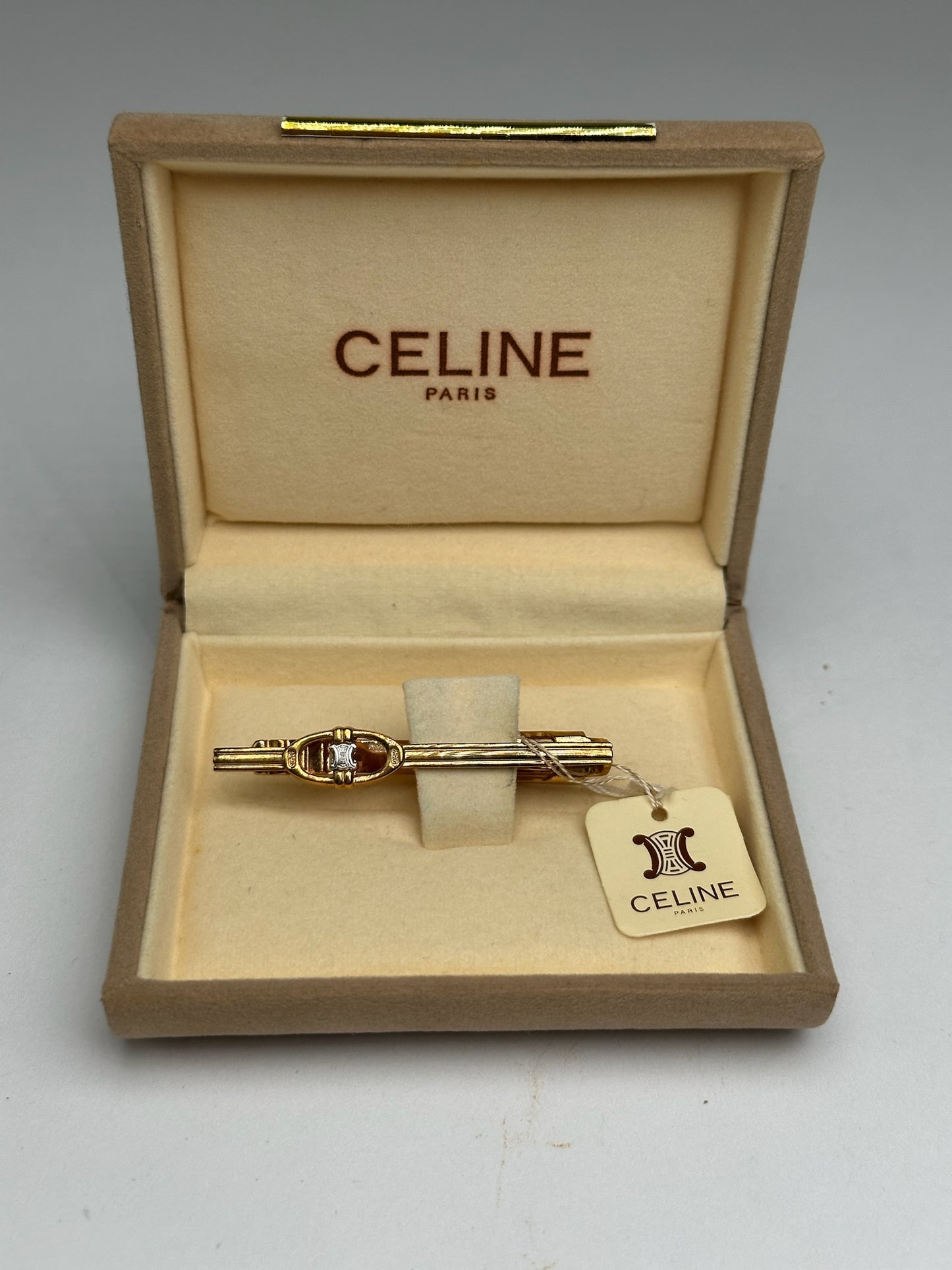 Vintage Celine Paris Steel Tie/Money Clamp new