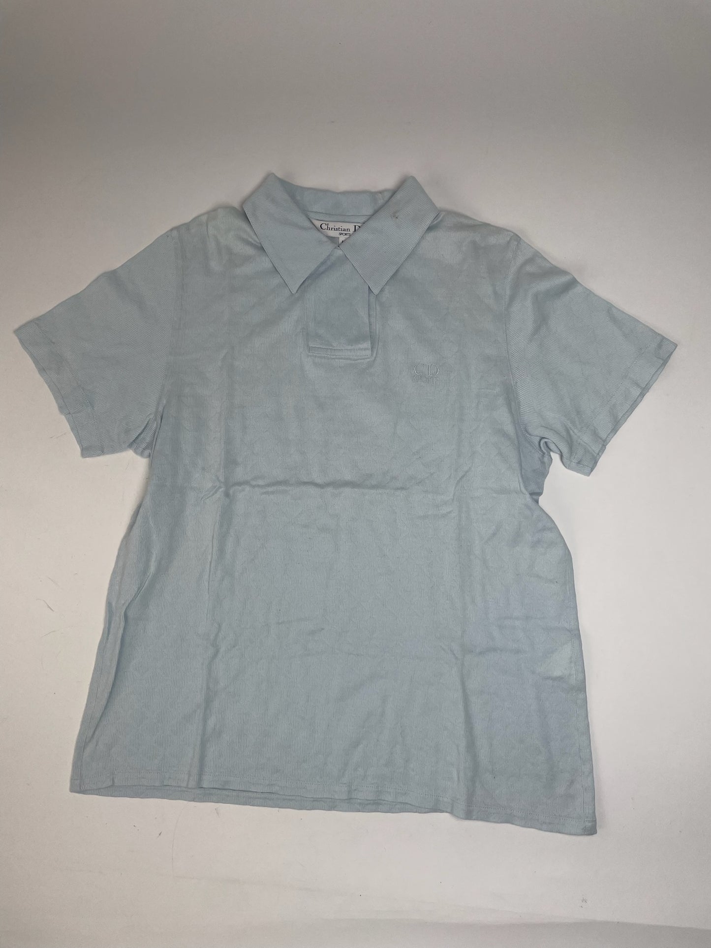 Vintage Dior Polo Shirt light blue M