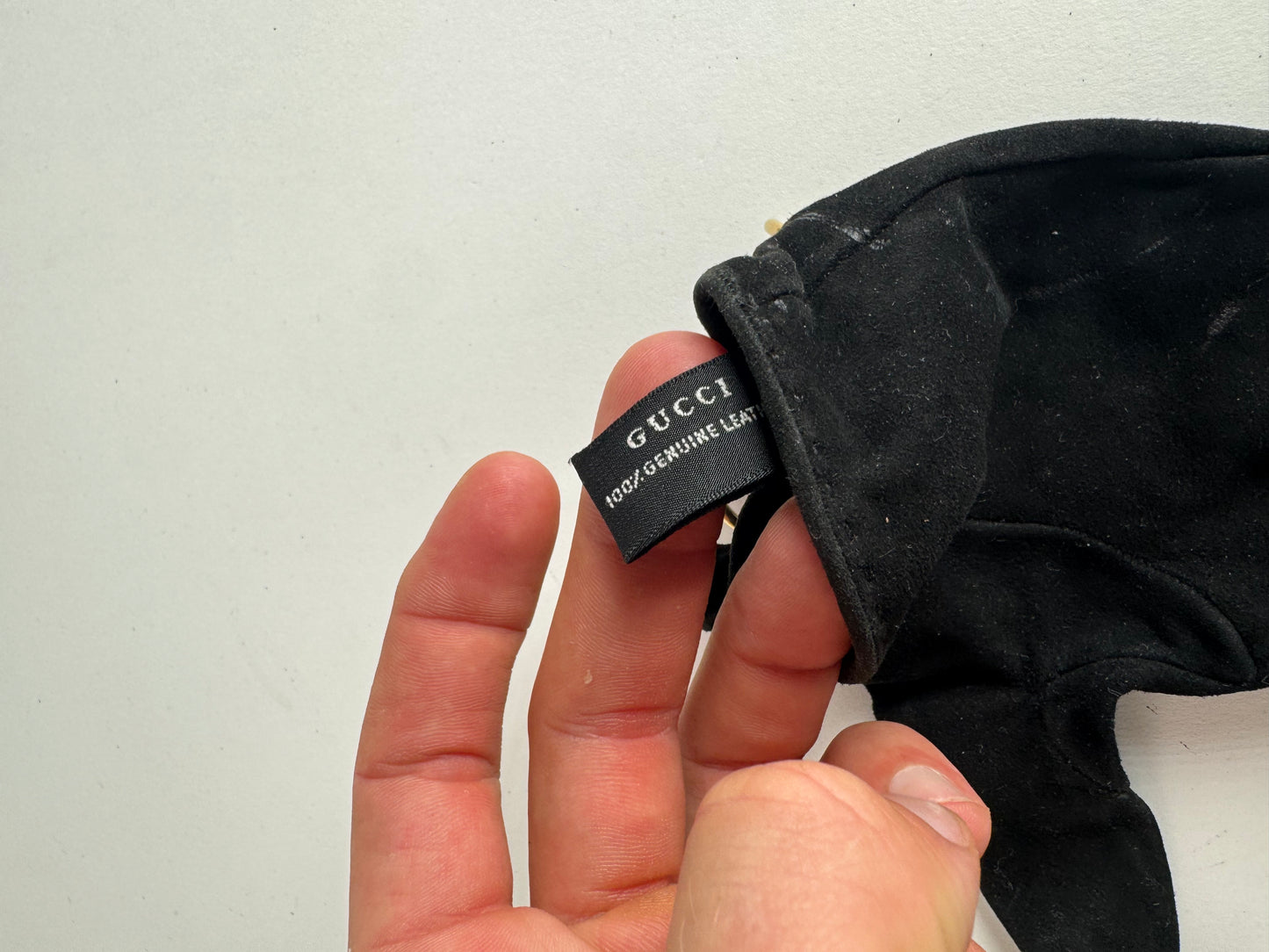 Vintage Gucci Leather gloves Black S