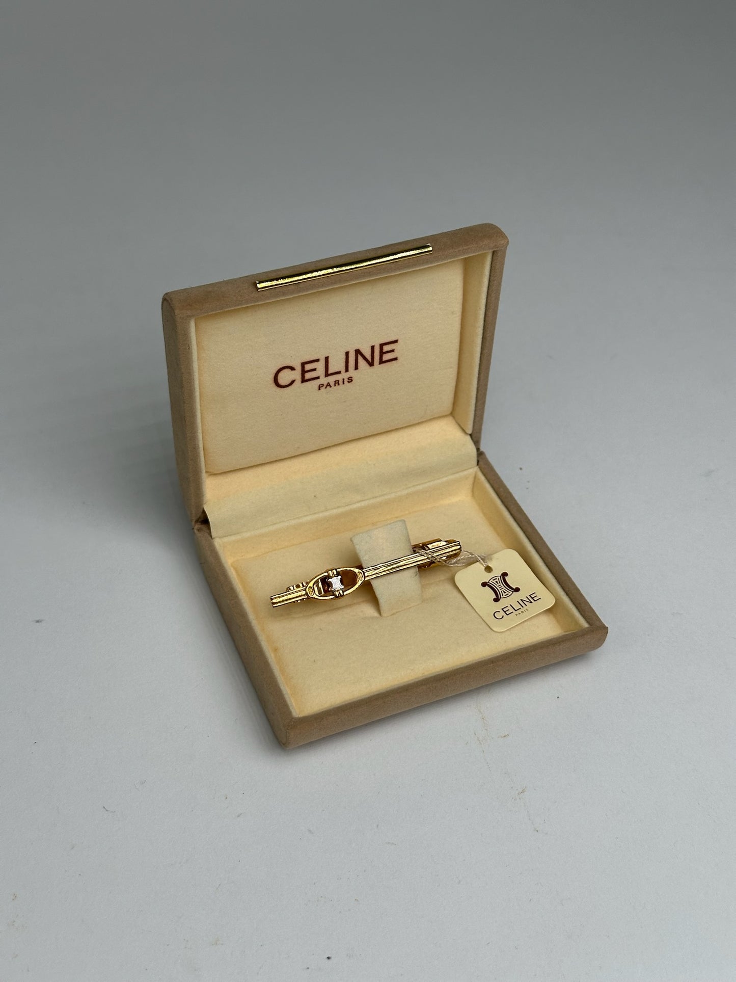 Vintage Celine Paris Steel Tie/Money Clamp new