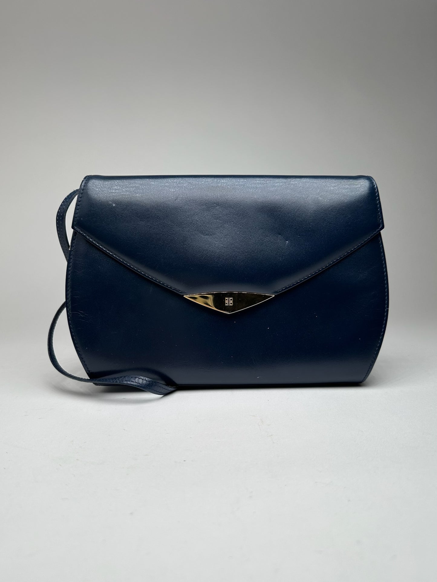 Vintage Givenchy 4G Leather Bag Navy