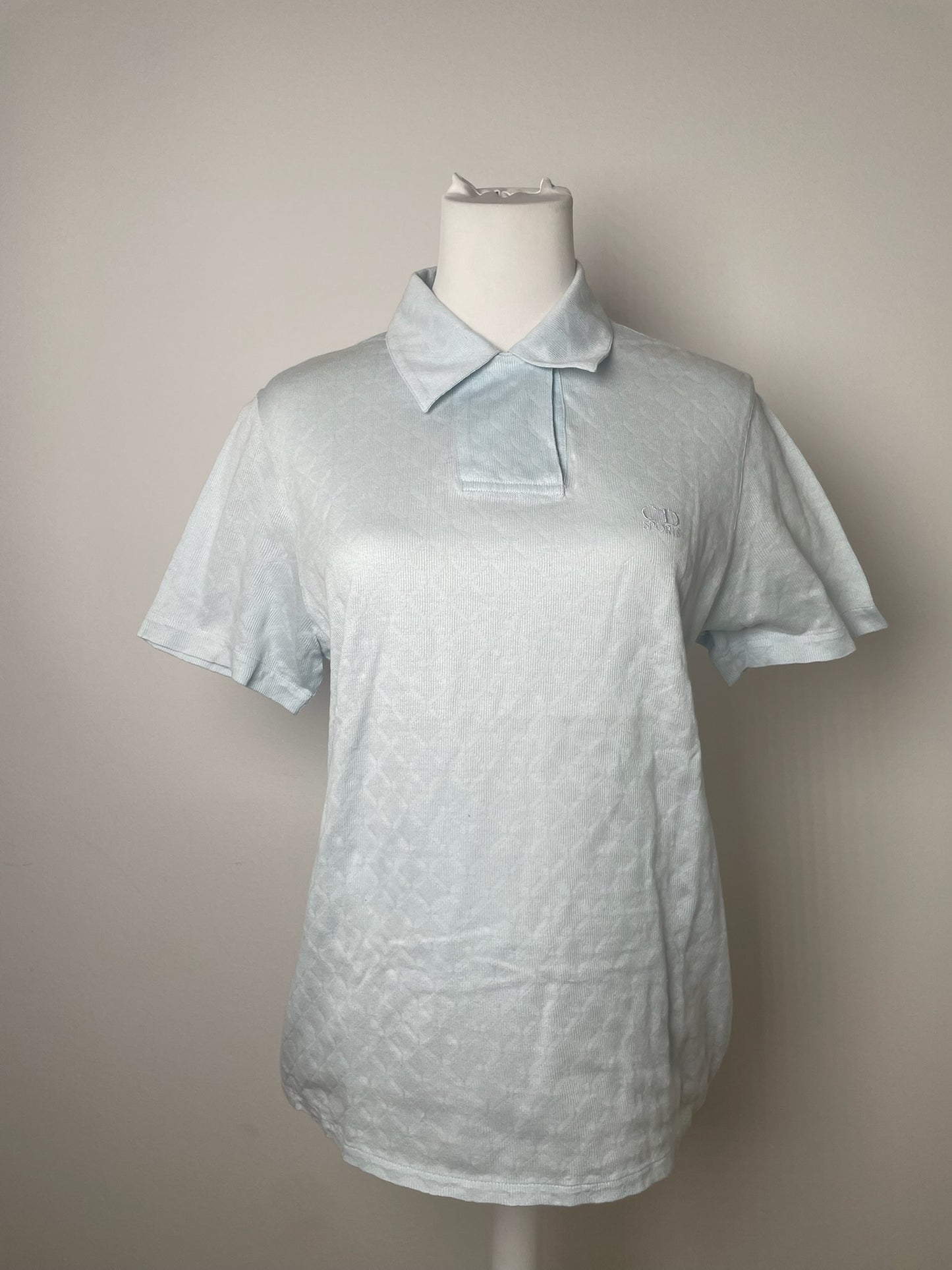 Vintage Dior Polo Shirt light blue M