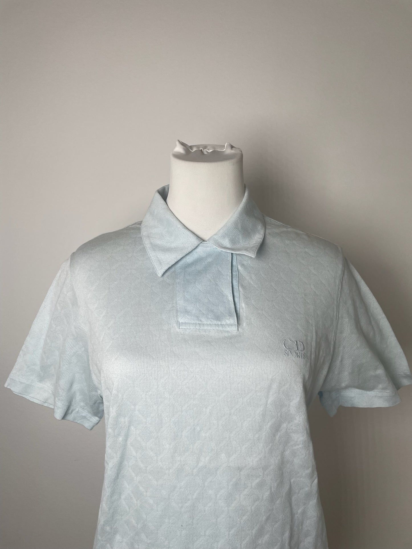 Vintage Dior Polo Shirt light blue M