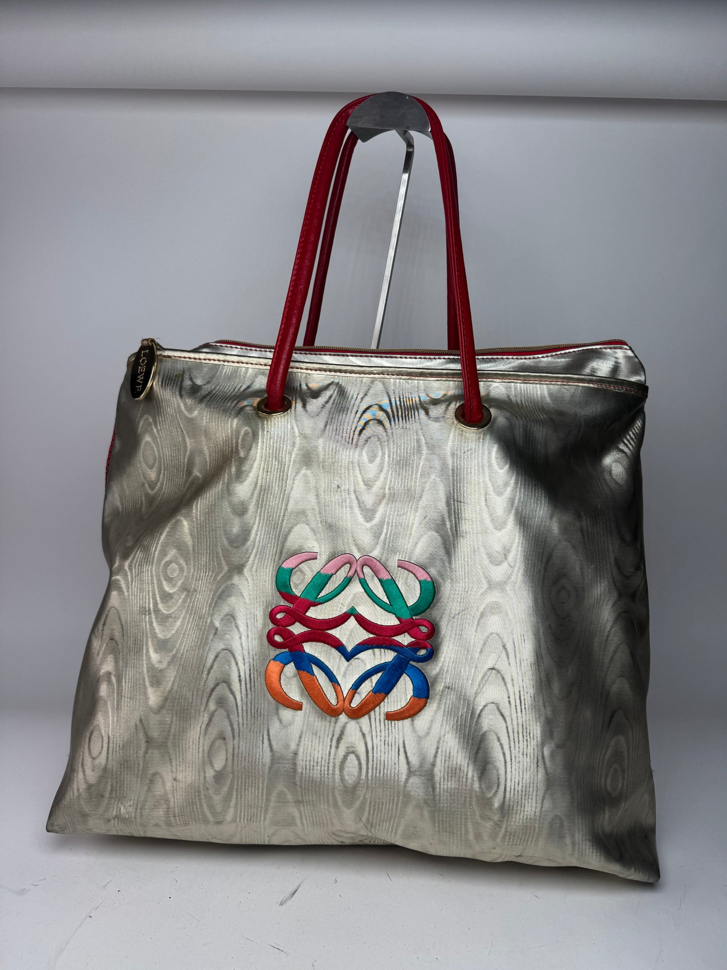 Vintage Loewe Madrid Leather Handbag Golden