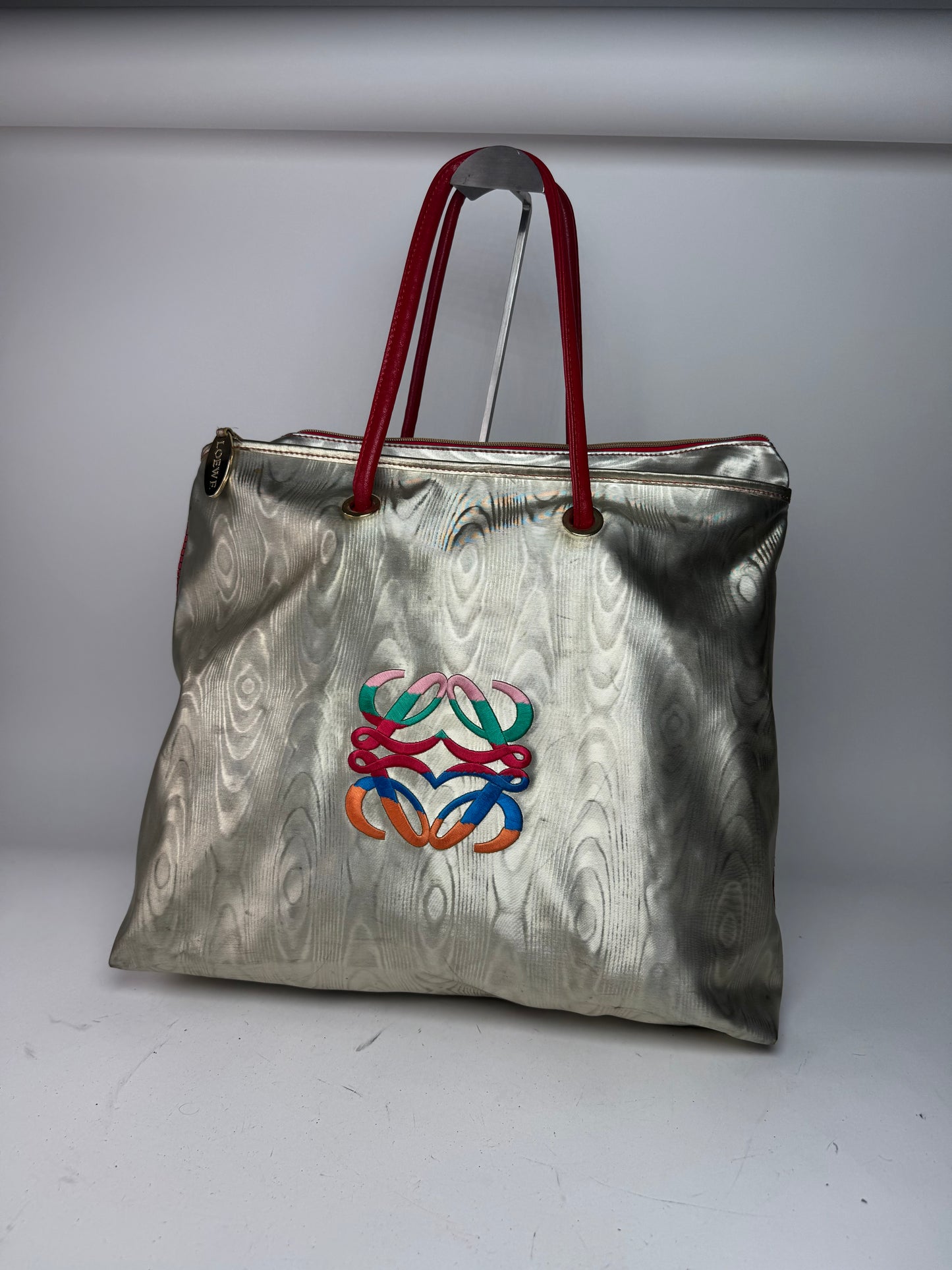 Vintage Loewe Madrid Leather Handbag Golden