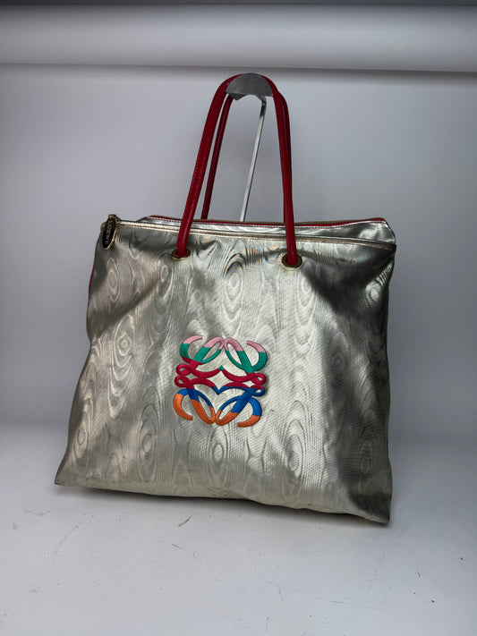 Vintage Loewe Madrid Leather Handbag Golden