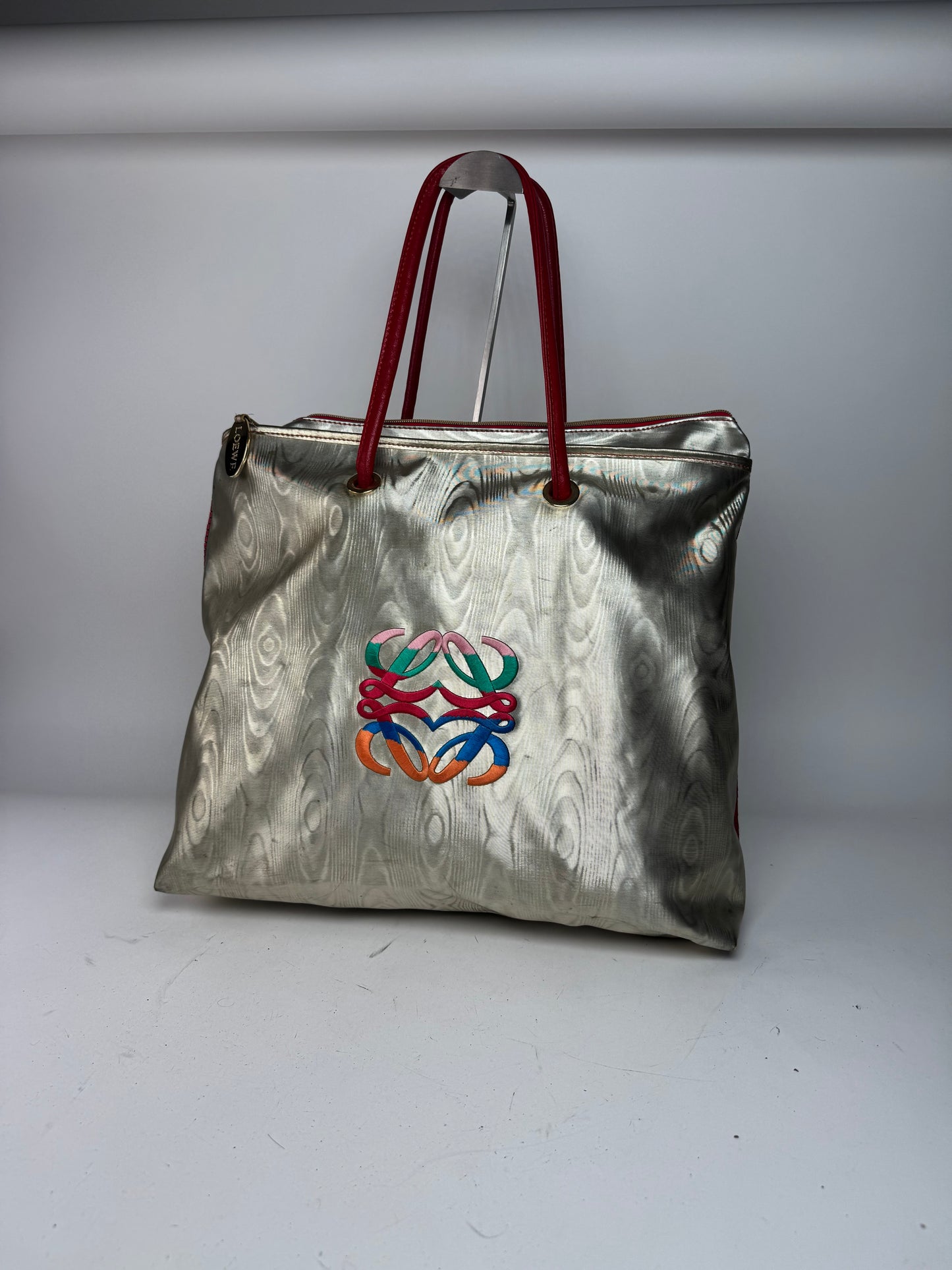 Vintage Loewe Madrid Leather Handbag Golden