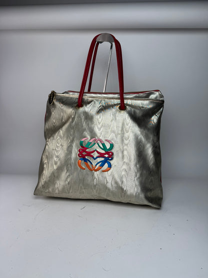 Vintage Loewe Madrid Leather Handbag Golden