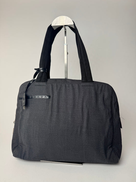 Sac Prada Sport en toile vintage anthracite