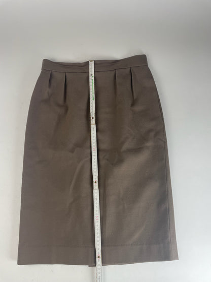 Vintage Dior Wool Skirt Brown
