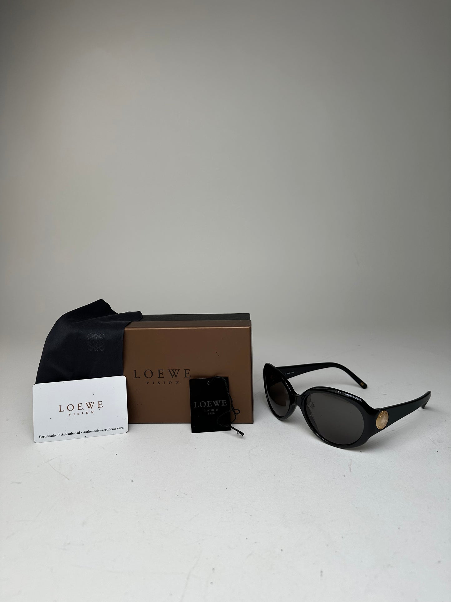 Vintage Loewe Oversized Sunglasses Black