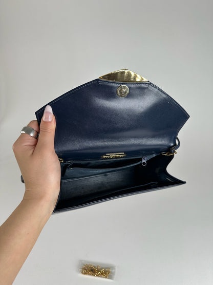 Vintage Givenchy 4G Leather Bag Navy