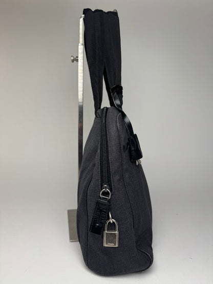 Sac Prada Sport en toile vintage anthracite