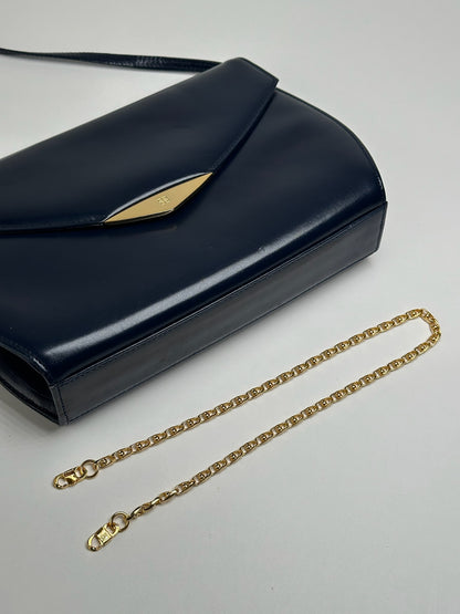 Vintage Givenchy 4G Leather Bag Navy