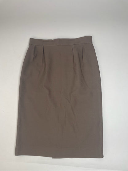 Vintage Dior Wool Skirt Brown
