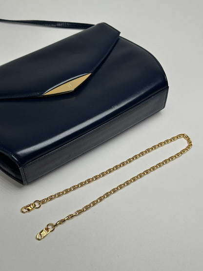 Vintage Givenchy 4G Leather Bag Navy