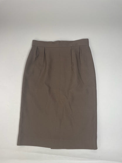 Vintage Dior Wool Skirt Brown