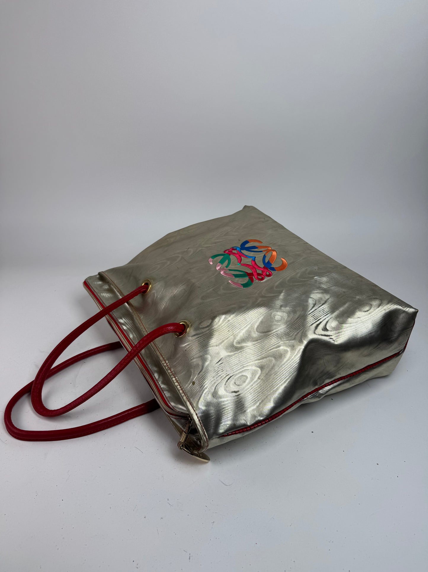 Vintage Loewe Madrid Leather Handbag Golden