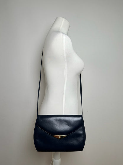 Vintage Givenchy 4G Leather Bag Navy