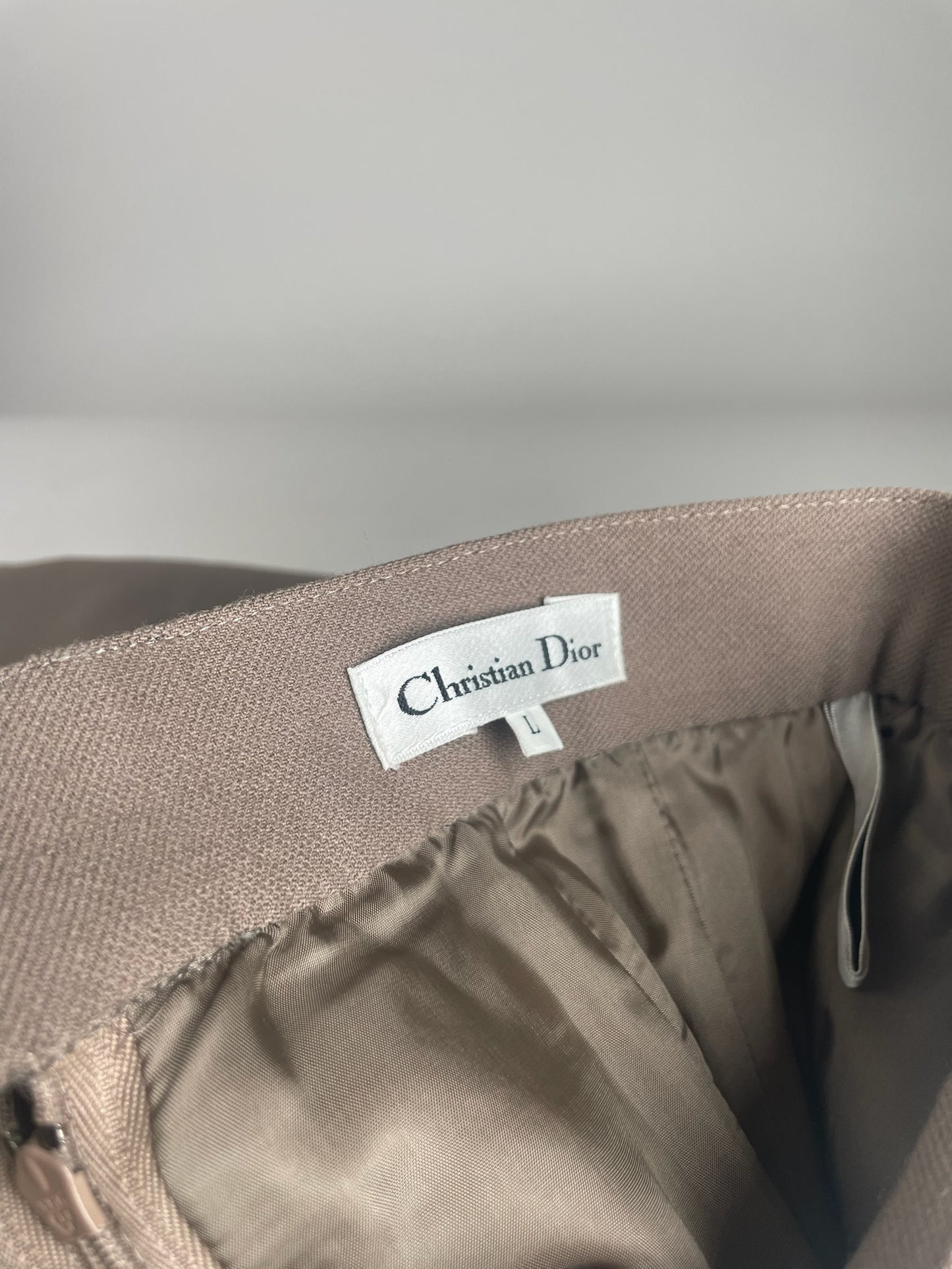 Vintage Dior Wool Skirt Brown