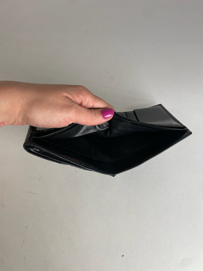 Vintage Gucci Horsebit Patent Leather Wallet Black