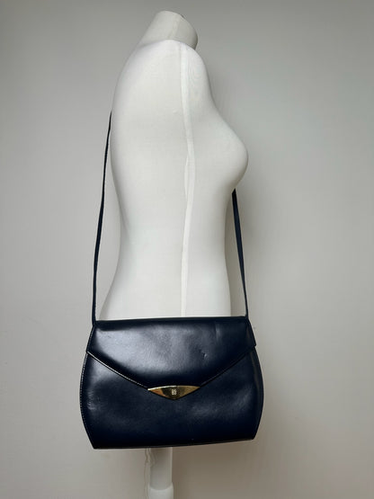 Vintage Givenchy 4G Leather Bag Navy