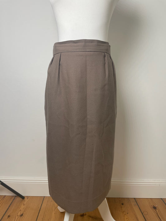 Vintage Dior Wool Skirt Brown