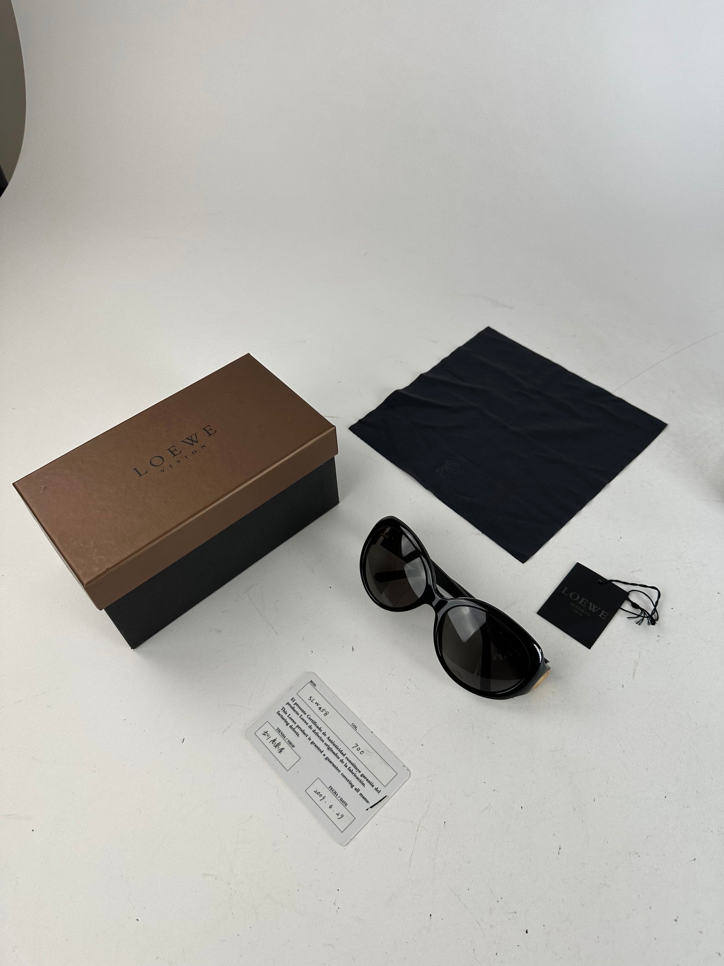 Vintage Loewe Oversized Sunglasses Black