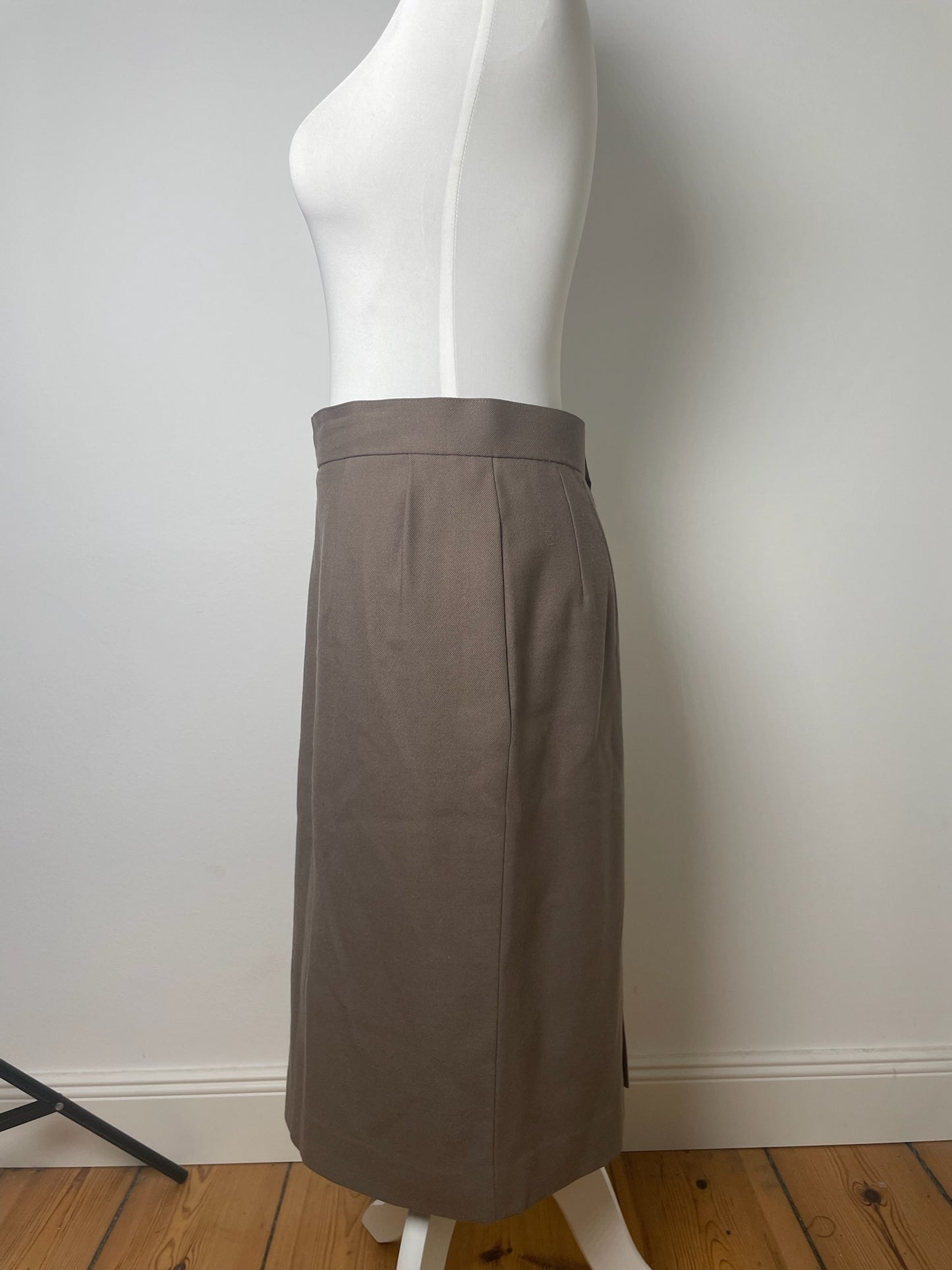Vintage Dior Wool Skirt Brown