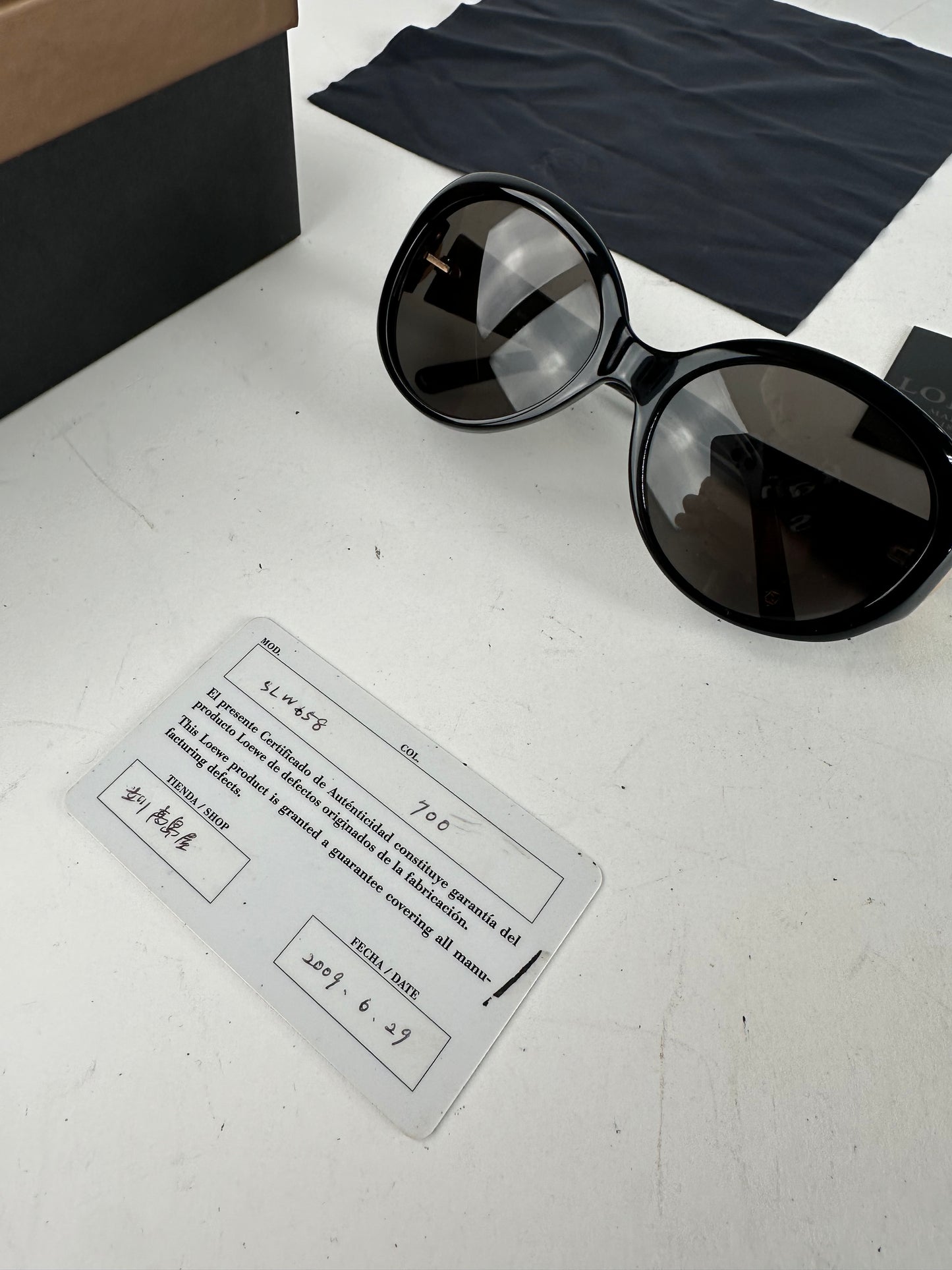 Vintage Loewe Oversized Sunglasses Black