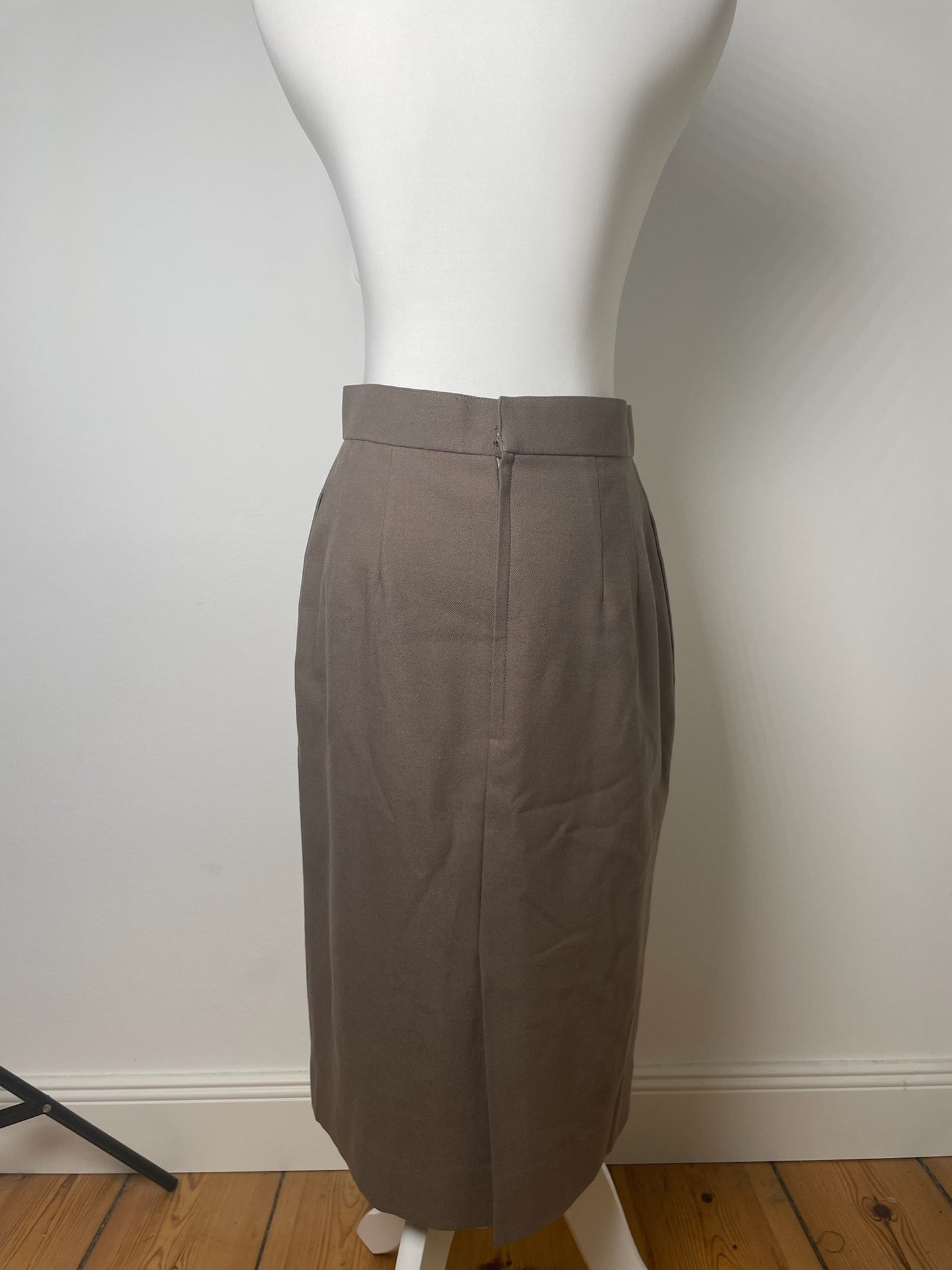 Vintage Dior Wool Skirt Brown