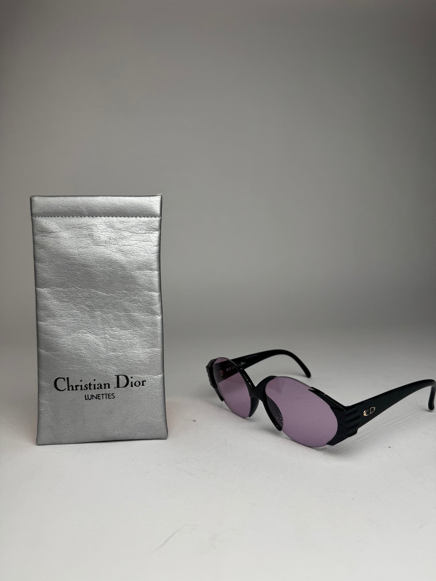 Vintage Dior Sunglasses Black Purple