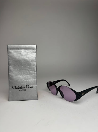 Vintage Dior Sunglasses Black Purple