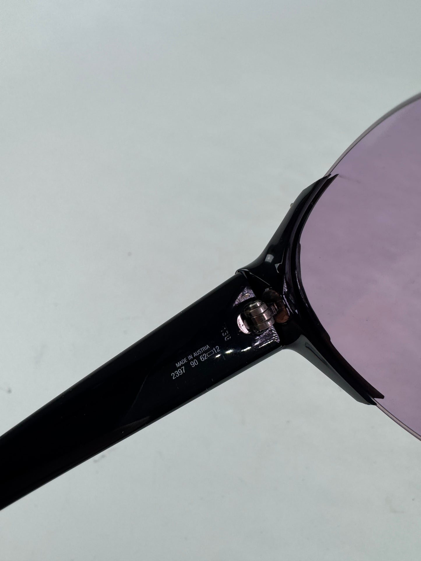 Vintage Dior Sunglasses Black Purple