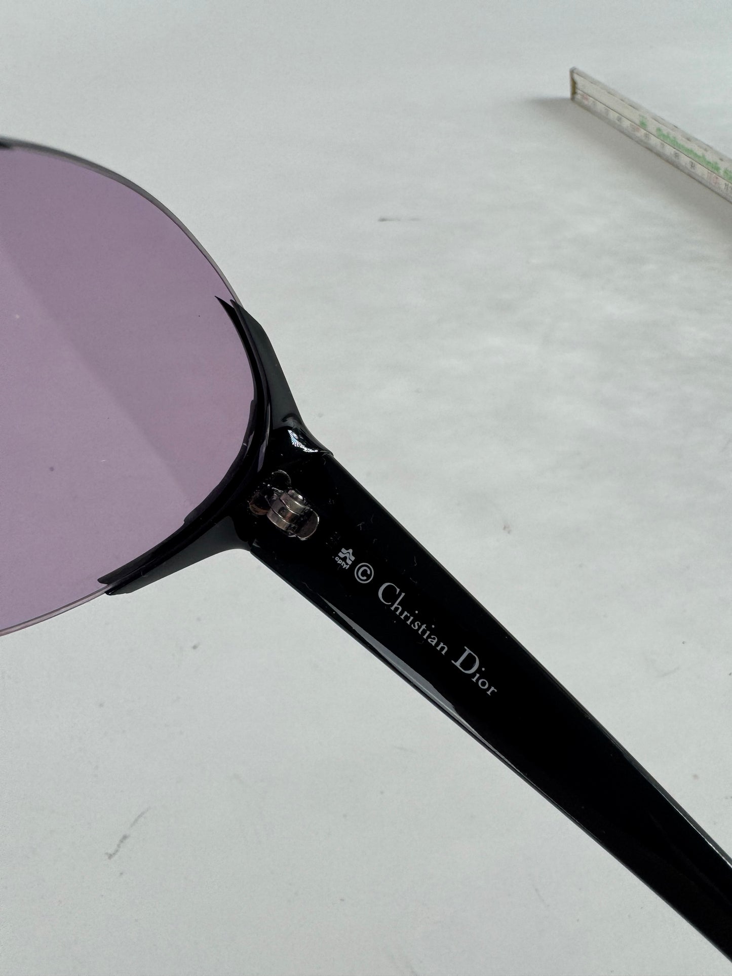 Vintage Dior Sunglasses Black Purple