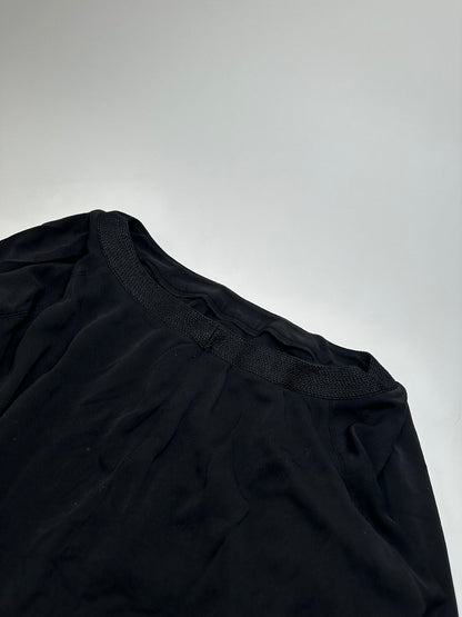 Vintage Christian Dior Boat Neck Jersey Top Black L