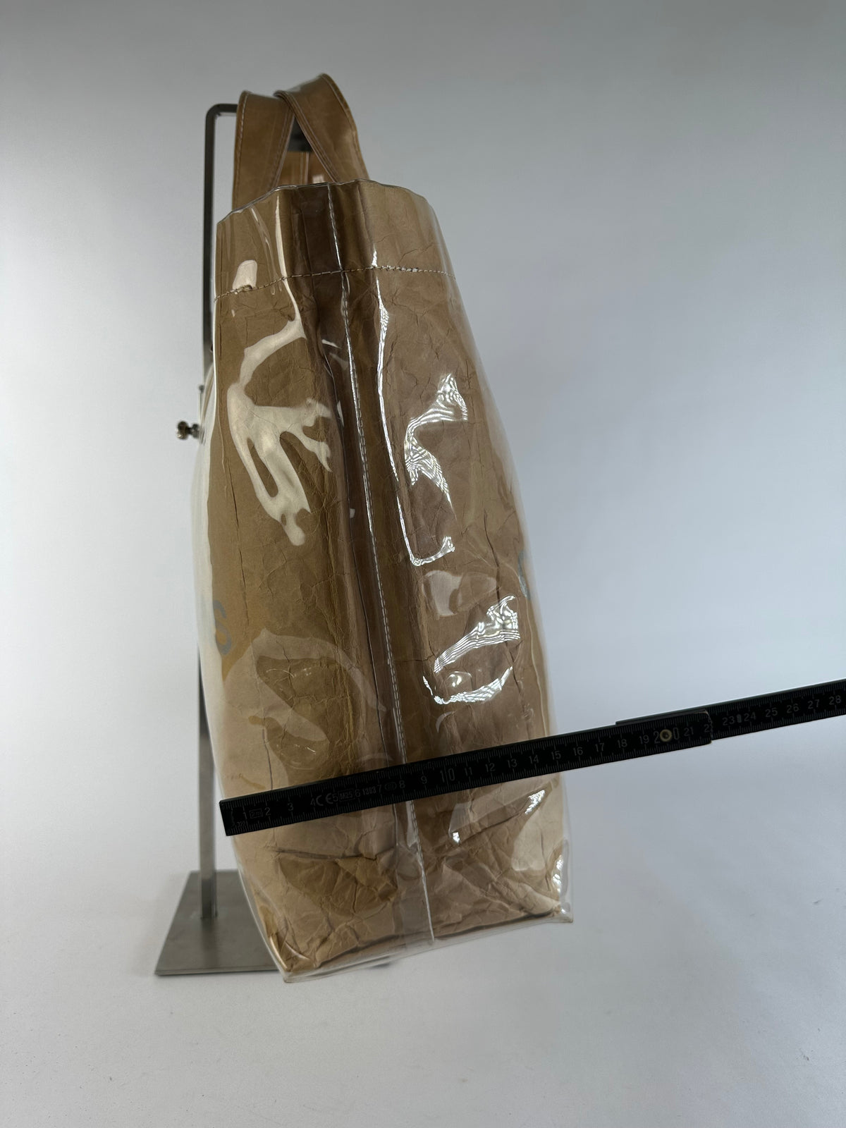 Vintage Comme des Garçons PVC Paper Tote Late 2010s Brown