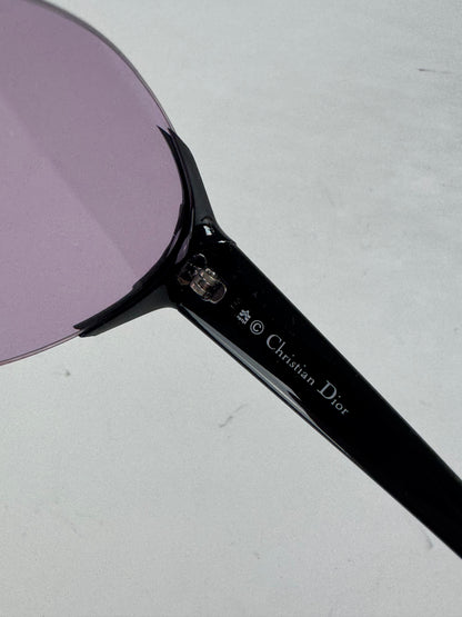Vintage Dior Sunglasses Black Purple