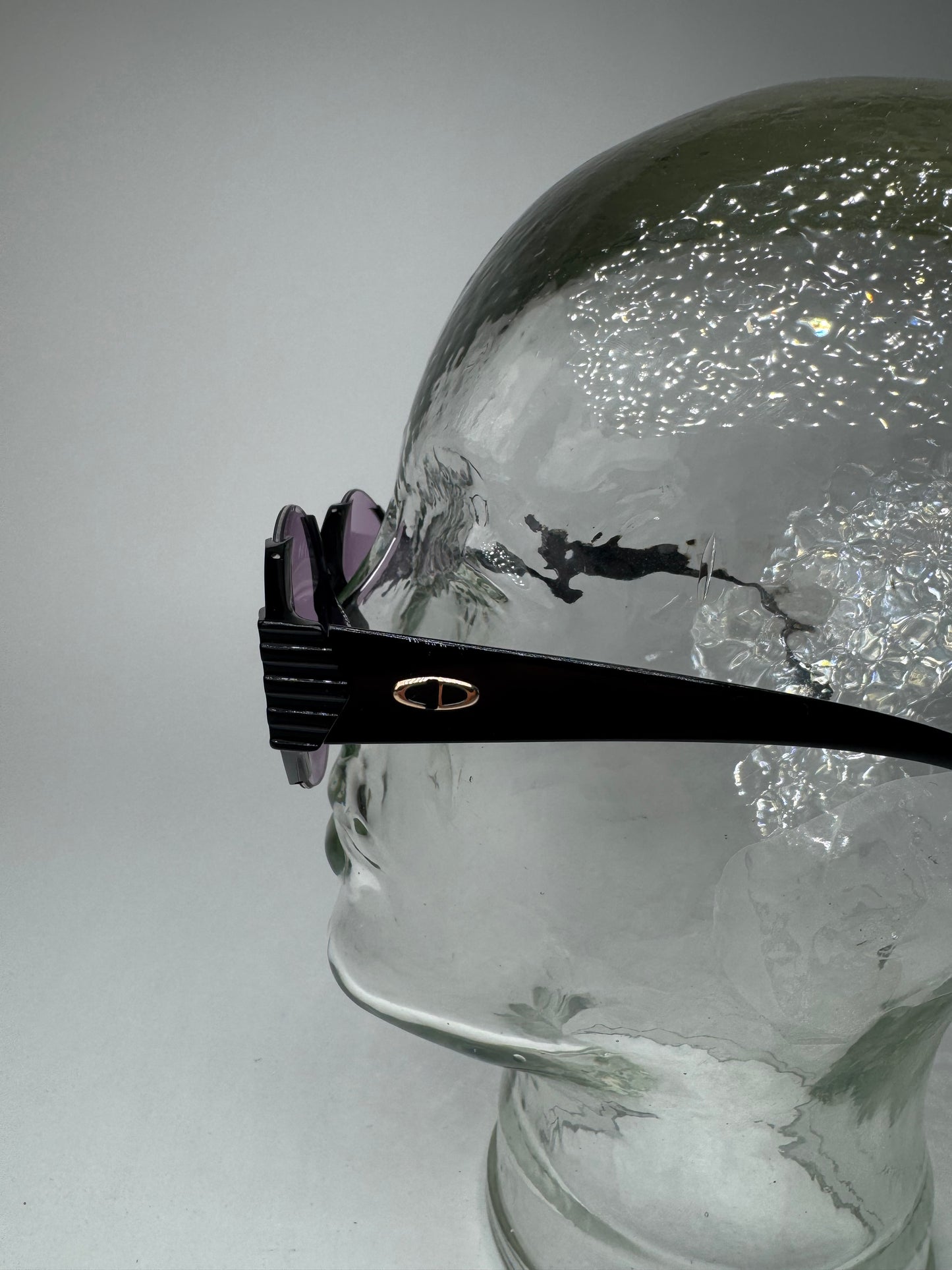 Vintage Dior Sunglasses Black Purple